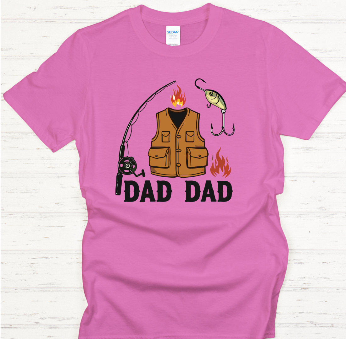 Dad Dad Fishing Shirt – Funny Fisherman Father Tee