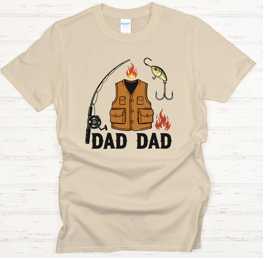 Dad Dad Fishing Shirt – Funny Fisherman Father Tee