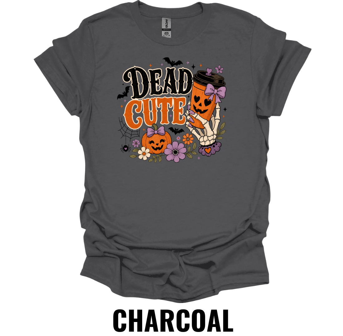 Dead Cute T-Shirt – Cute Halloween Pumpkin Tee