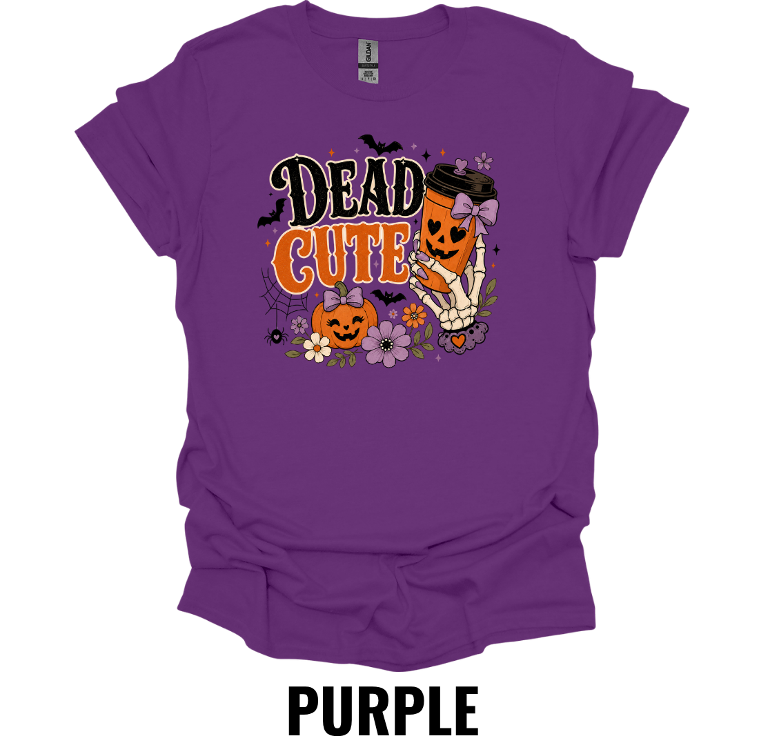 Dead Cute T-Shirt – Cute Halloween Pumpkin Tee