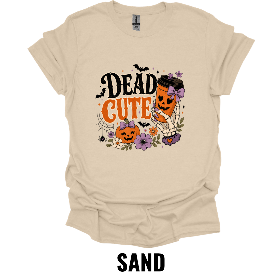 Dead Cute T-Shirt – Cute Halloween Pumpkin Tee