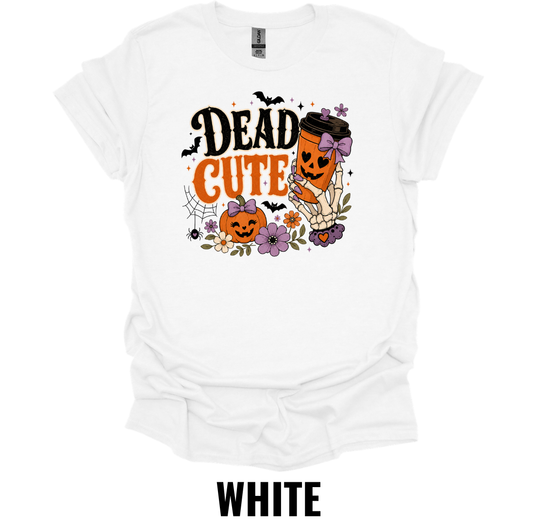 Dead Cute T-Shirt – Cute Halloween Pumpkin Tee