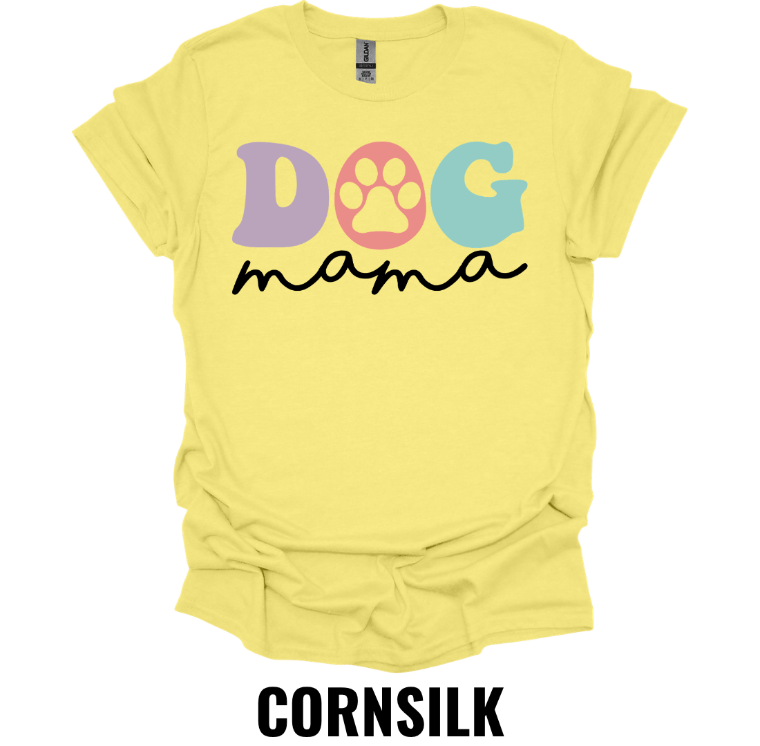 Dog Mama T-Shirt – Cute Paw Print Dog Lover Graphic Tee