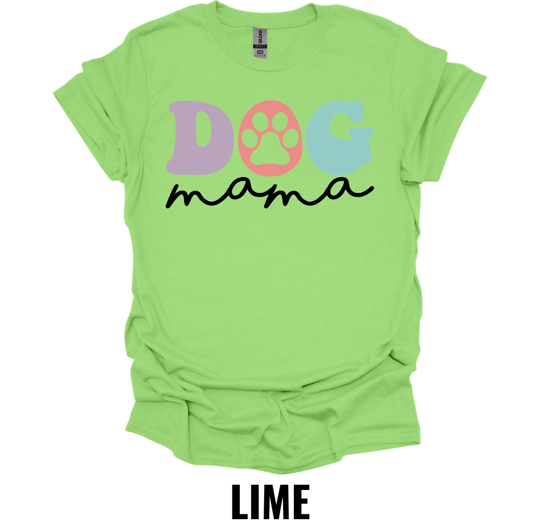 Dog Mama T-Shirt – Cute Paw Print Dog Lover Graphic Tee