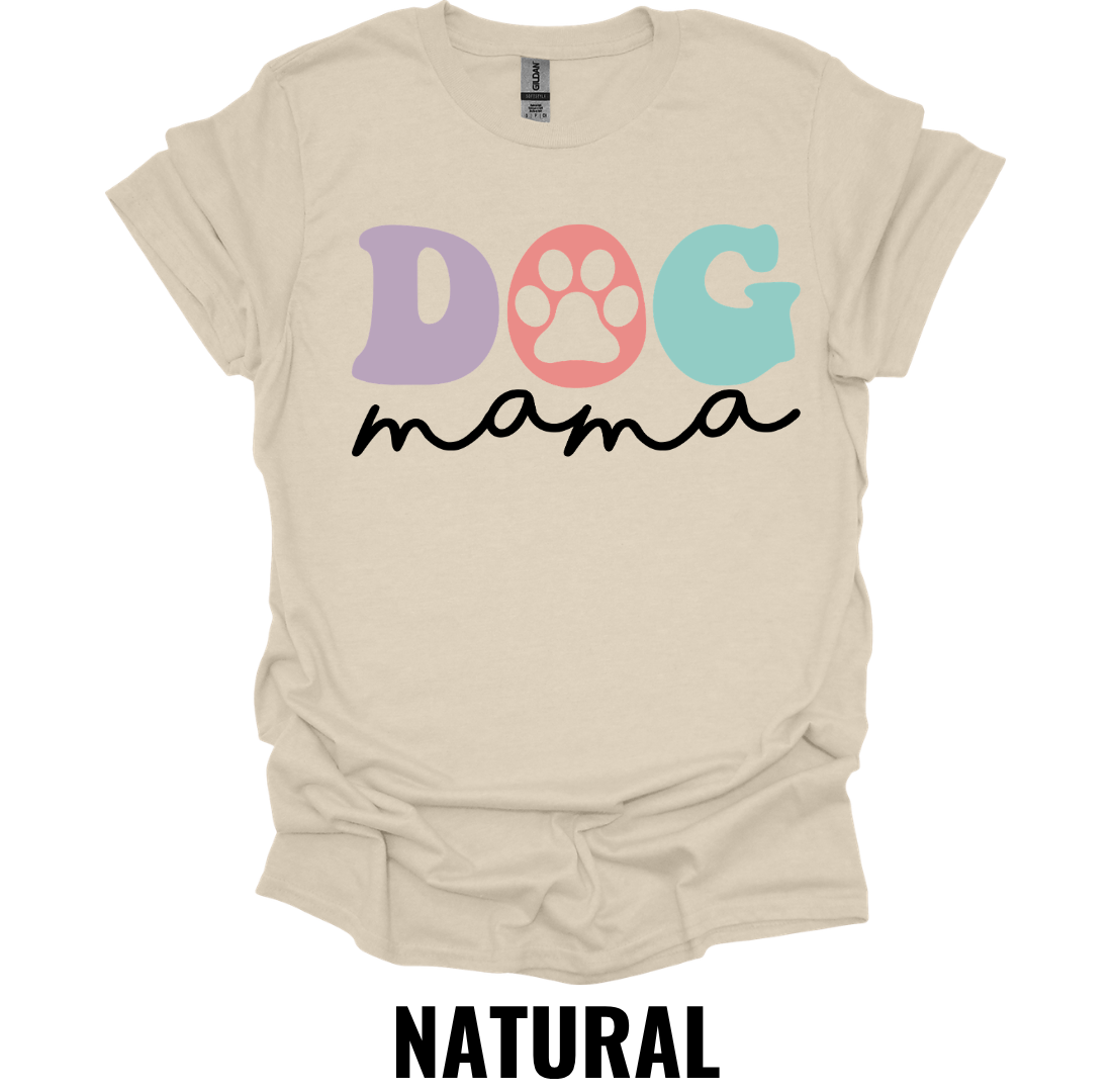 Dog Mama T-Shirt – Cute Paw Print Dog Lover Graphic Tee
