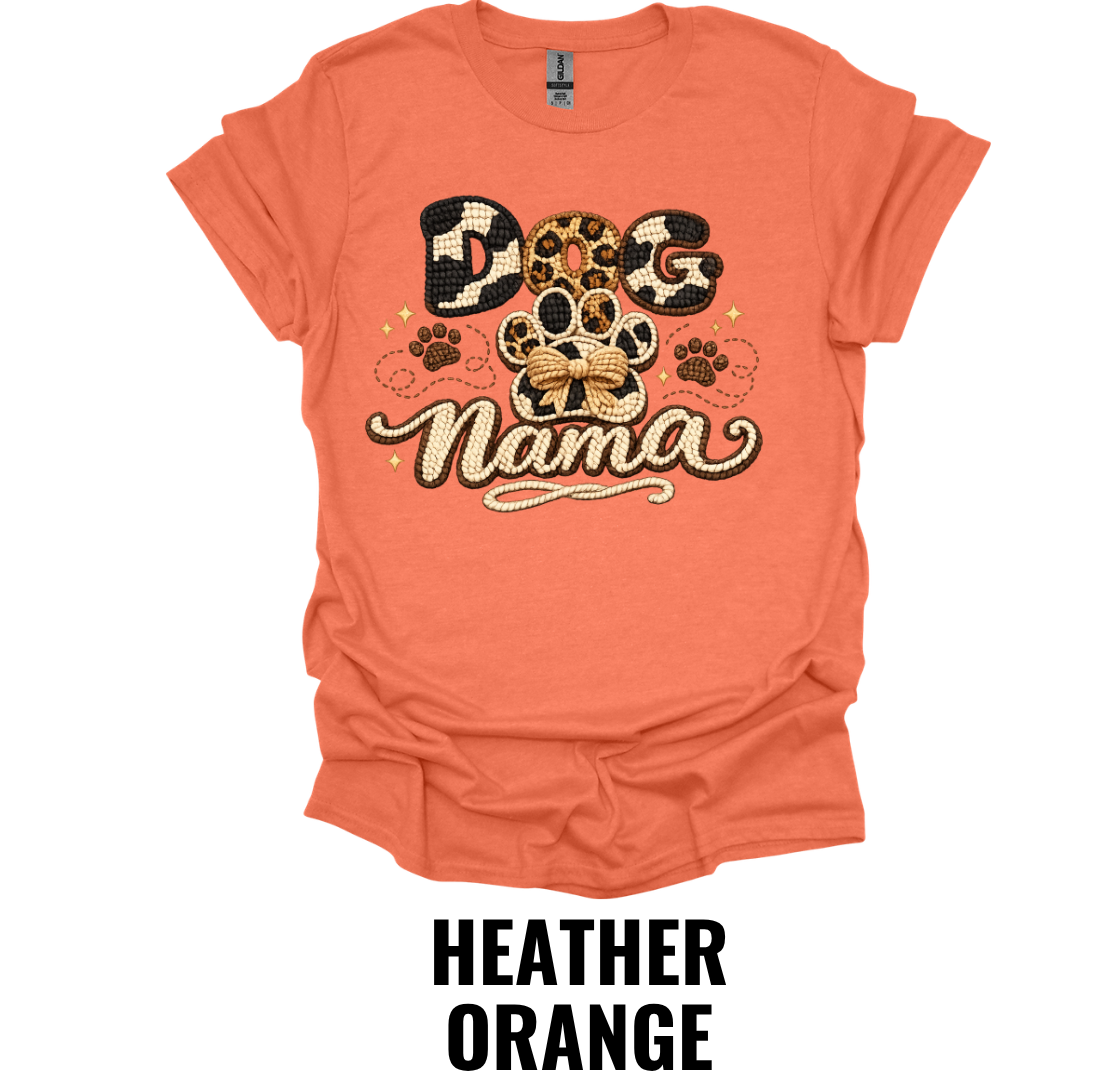 Dog Mama Shirt – Leopard Paw Print Dog Mom Graphic Tee