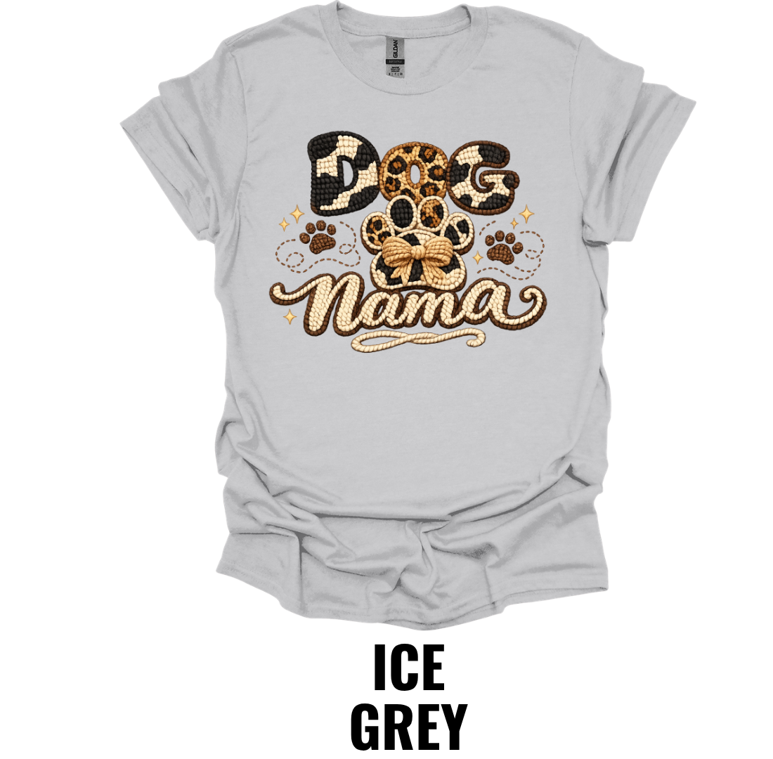 Dog Mama Shirt – Leopard Paw Print Dog Mom Graphic Tee