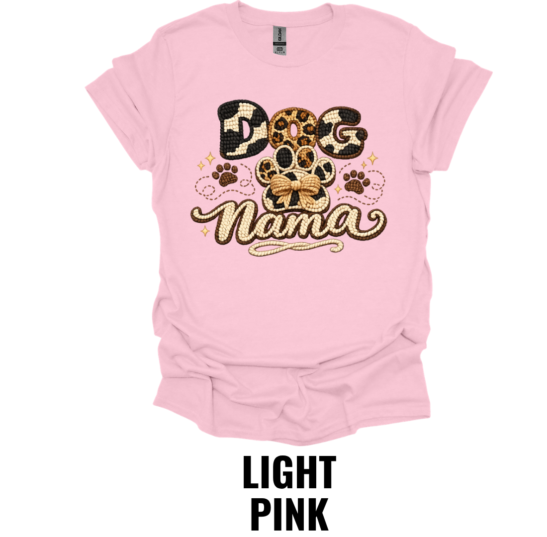 Dog Mama Shirt – Leopard Paw Print Dog Mom Graphic Tee