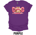 Dog Mama Shirt – Pink Glitter Dog Mom Graphic Tee