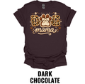 Dog Mama Shirt – Rustic Paw Print Dog Mom Graphic Tee