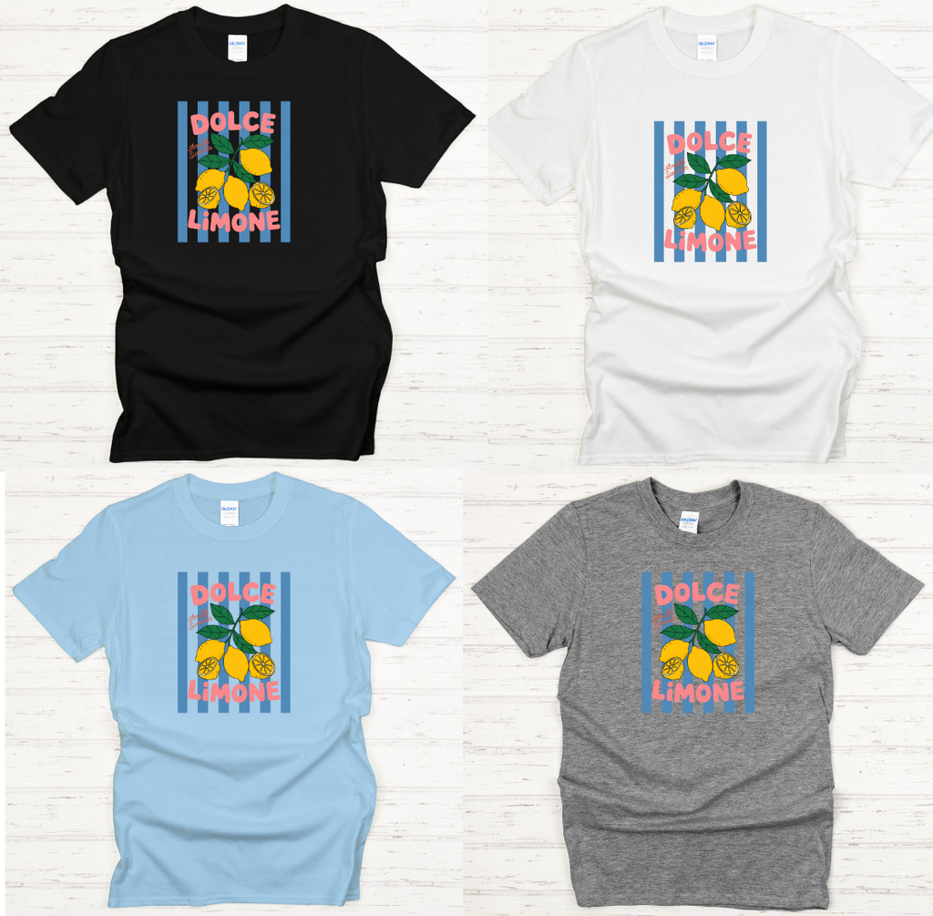 Dolce Limone Italian Lemon Shirt on Gildan Softstyle Tee