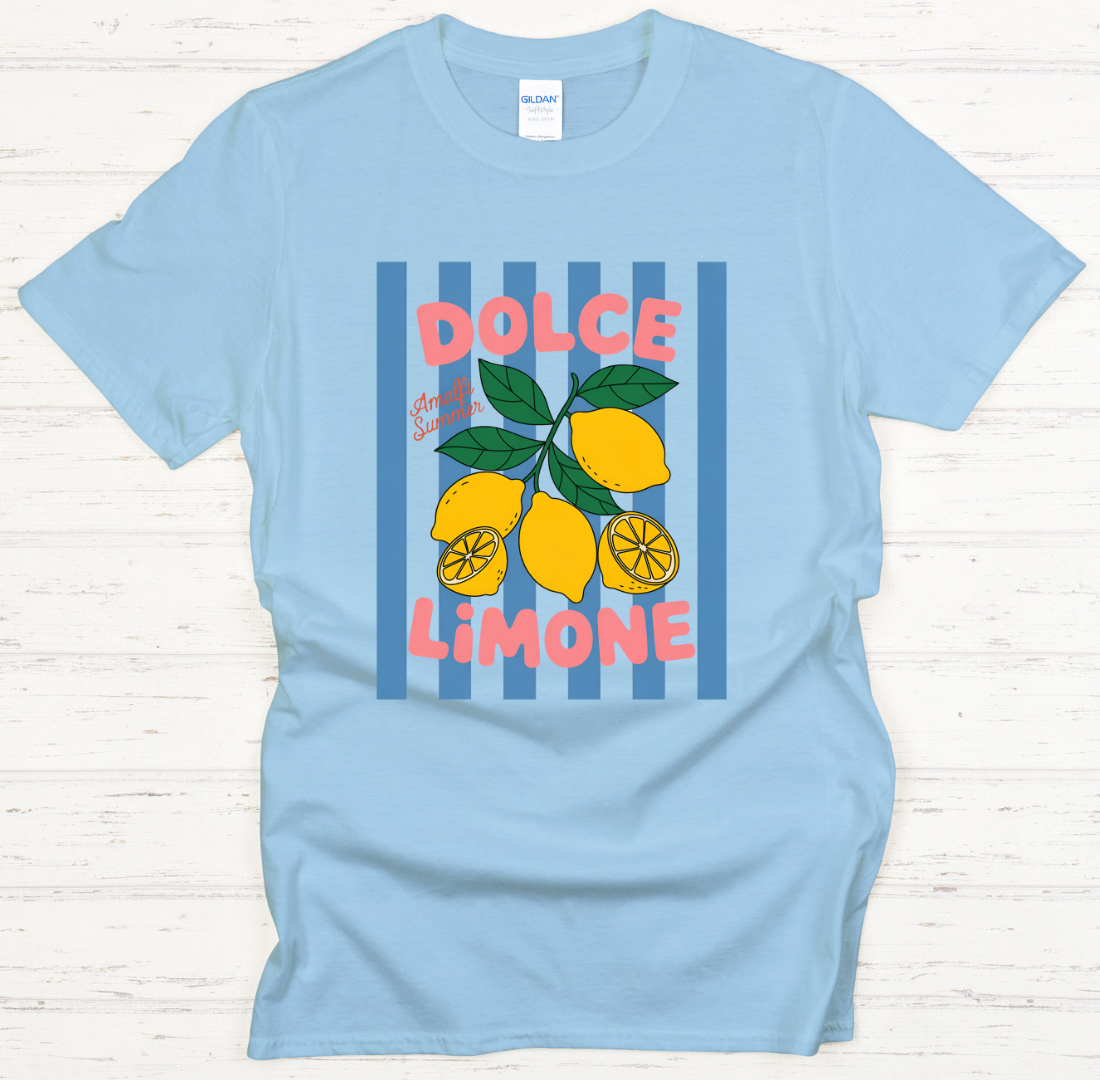 Dolce Limone Italian Lemon Shirt on Gildan Softstyle Tee