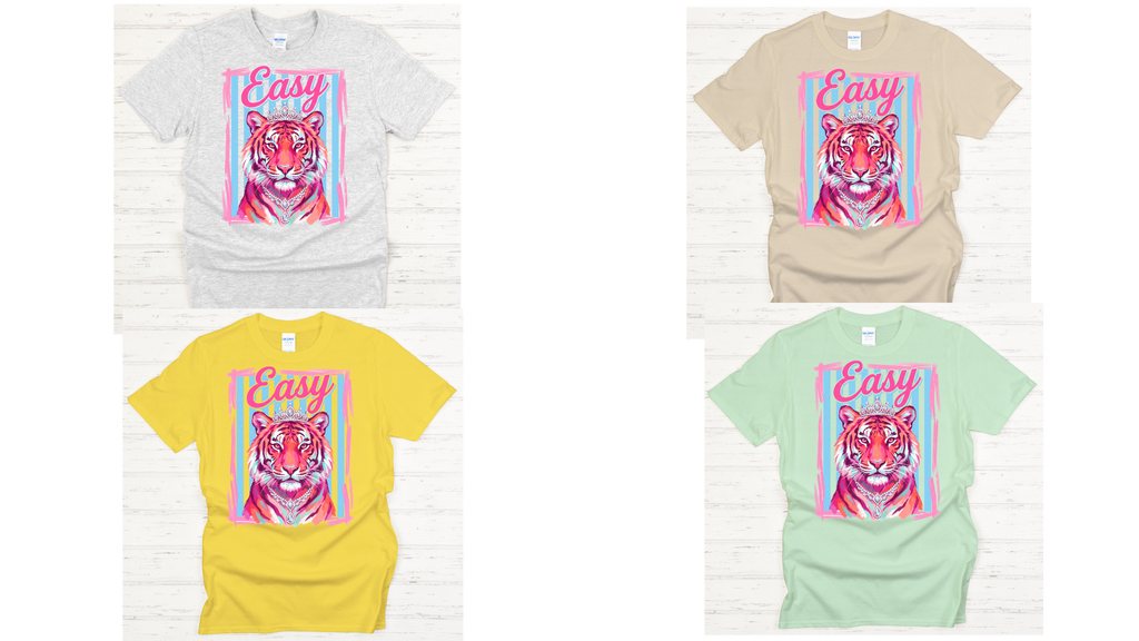 Easy Tiger Graphic Shirt on Gildan Softstyle Tee