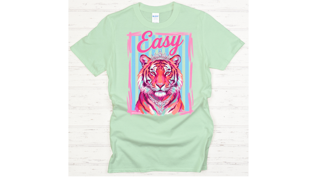 Easy Tiger Graphic Shirt on Gildan Softstyle Tee