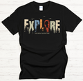 Explore The Great Adventure Graphic T-Shirt | Gildan Softstyle Tee