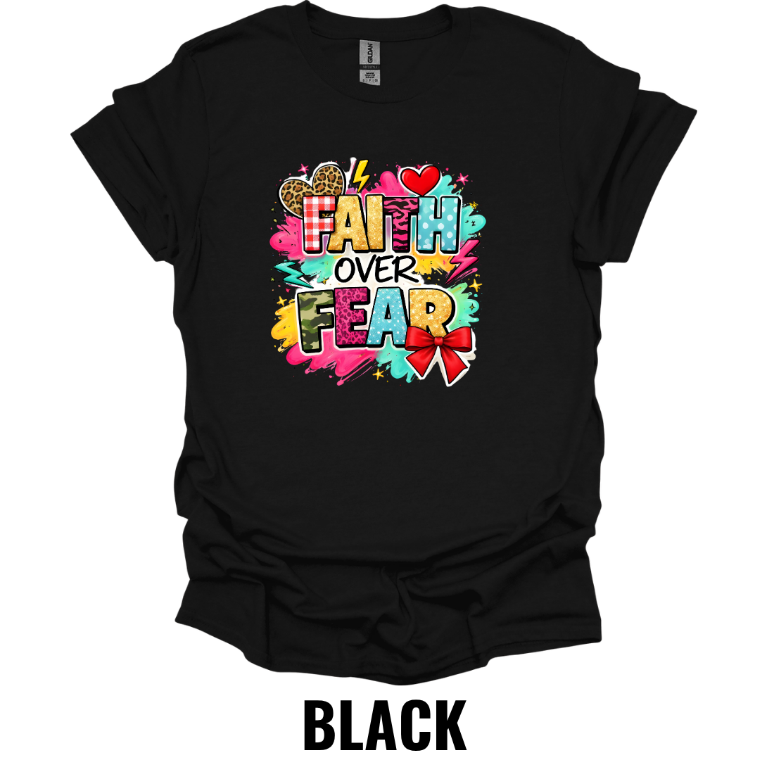 Faith Over Fear T-Shirt – Christian Inspirational Graphic Tee
