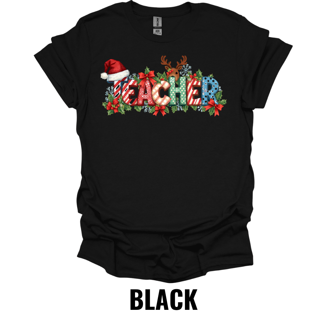 Christmas Teacher Shirt – Festive Teacher Holiday Graphic Tee