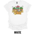 Flower Garden Toolbox T-Shirt – Gardening Tools & Spring Flowers Graphic Tee