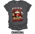 Fueled by Cocoa and Bad Decisions T-Shirt – Funny Christmas Graphic Tee