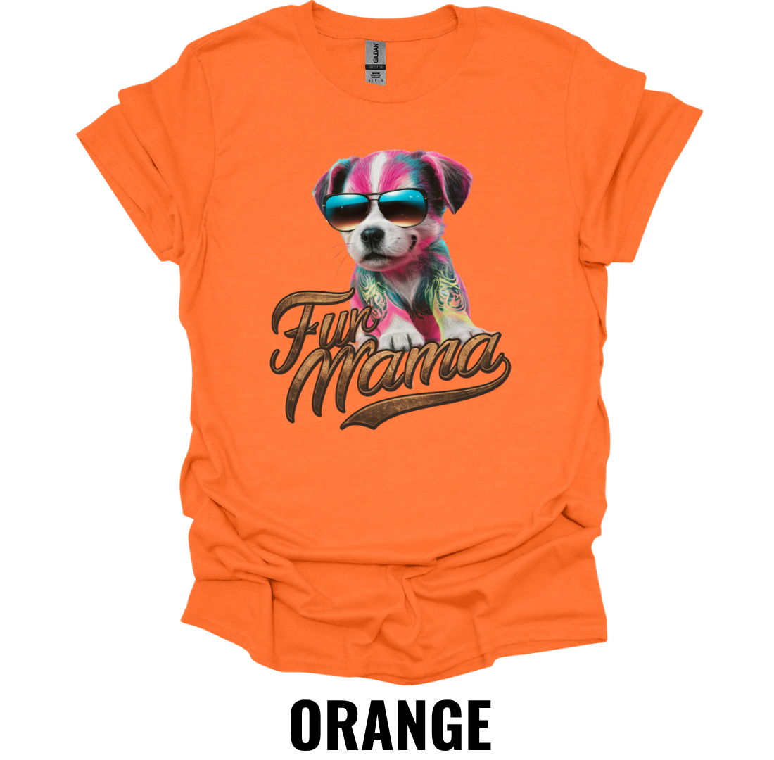 Fur Mama T-Shirt – Colorful Dog Mom Graphic Tee