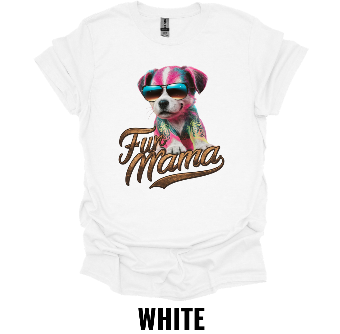 Fur Mama T-Shirt – Colorful Dog Mom Graphic Tee