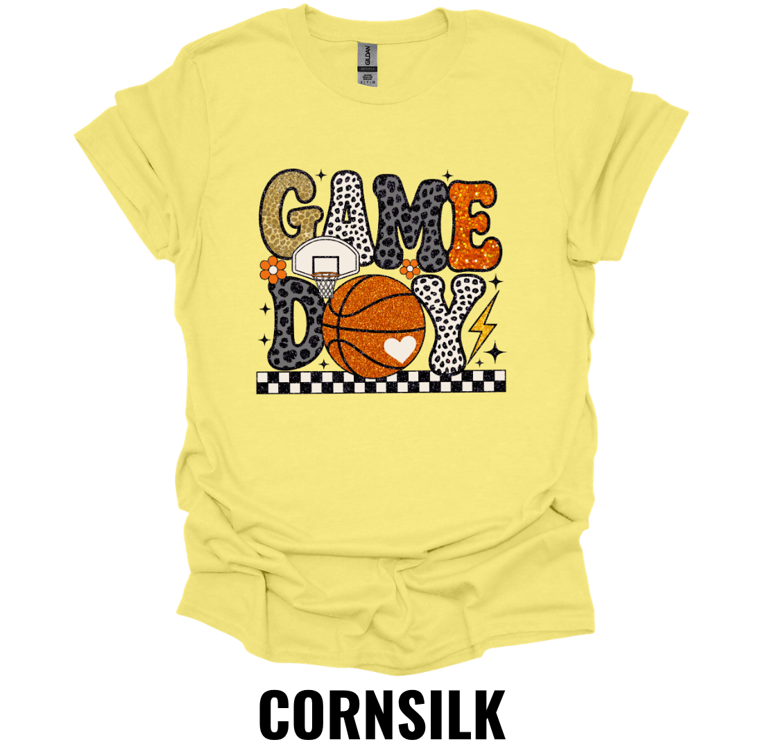 Game Day Basketball Shirt – Retro Basketball Fan Graphic Tee