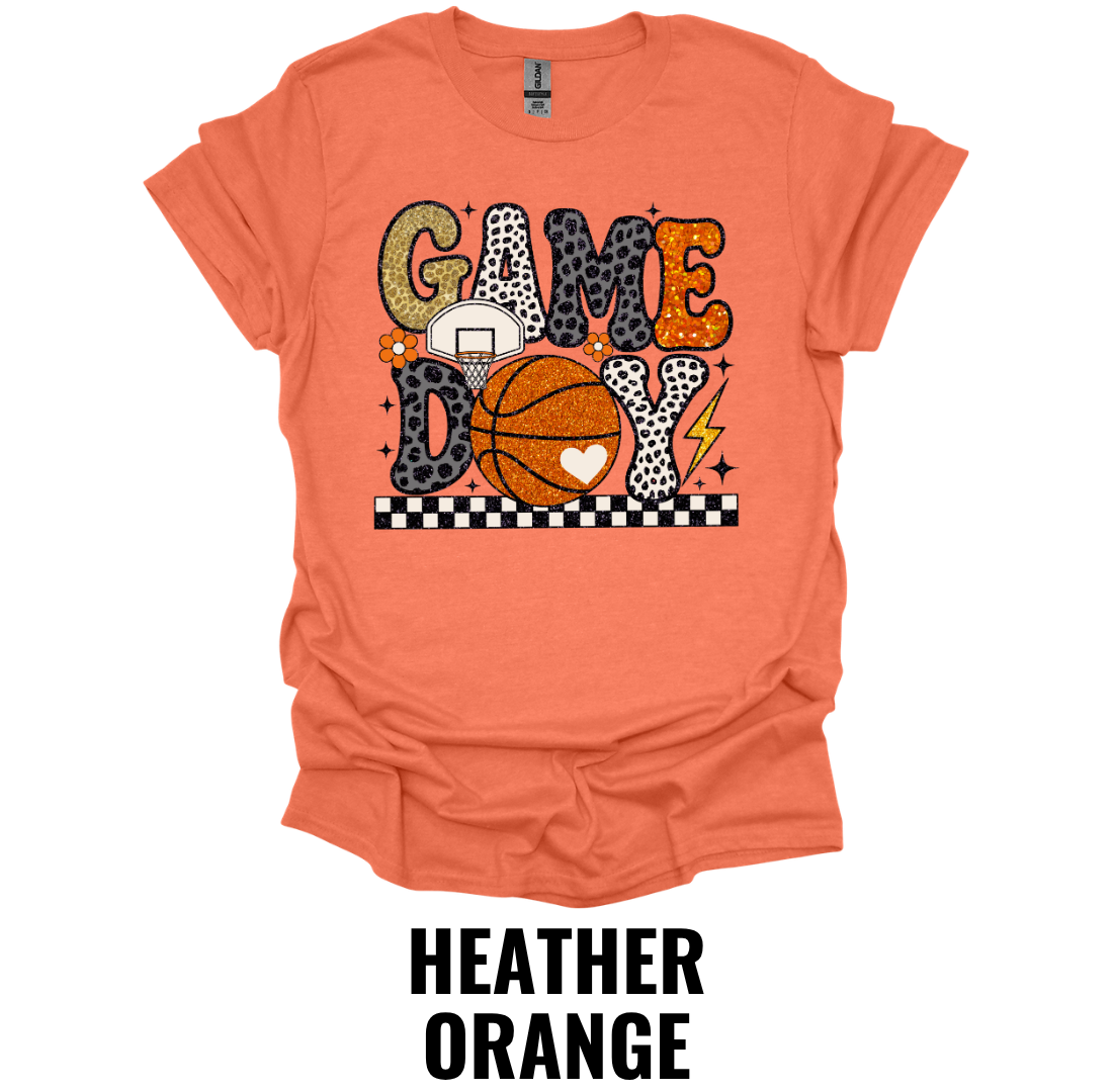 Game Day Basketball Shirt – Retro Basketball Fan Graphic Tee