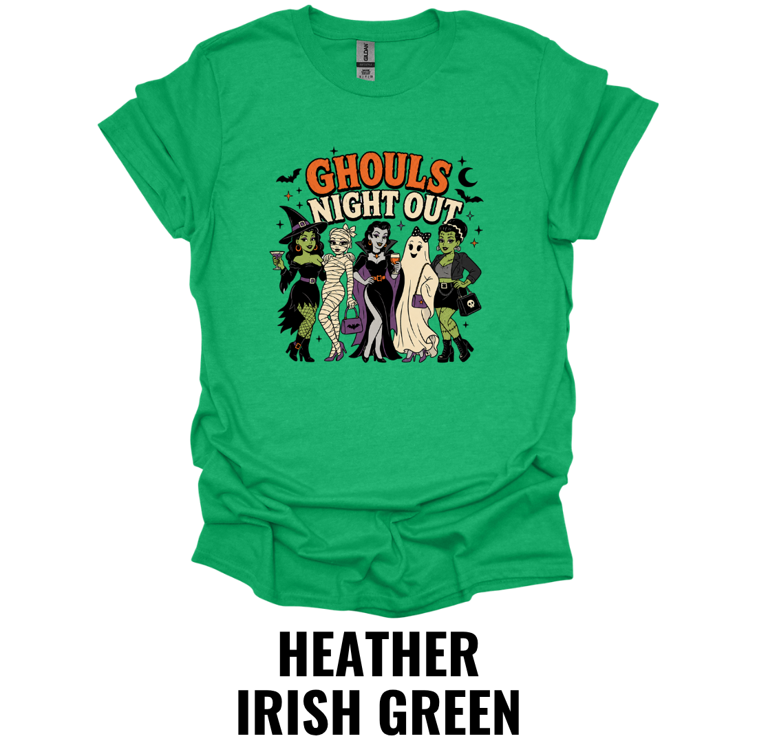 Ghouls Night Out Halloween T-Shirt – Cute Spooky Friends Graphic Tee