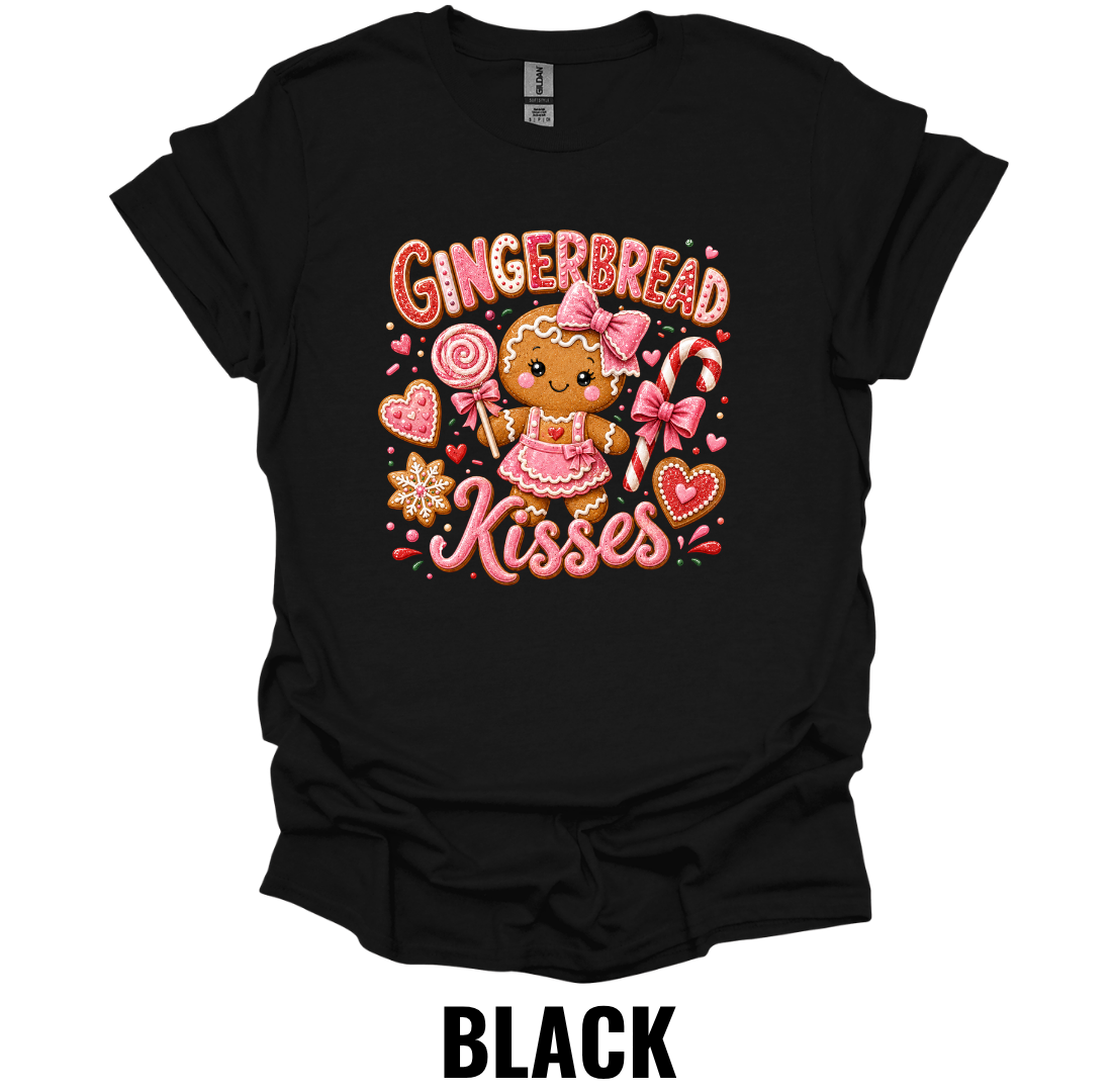 Gingerbread Kisses T-Shirt – Cute Christmas Candy Tee