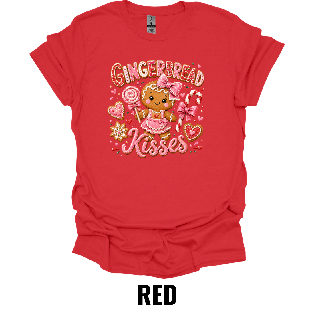 Gingerbread Kisses T-Shirt – Cute Christmas Candy Tee