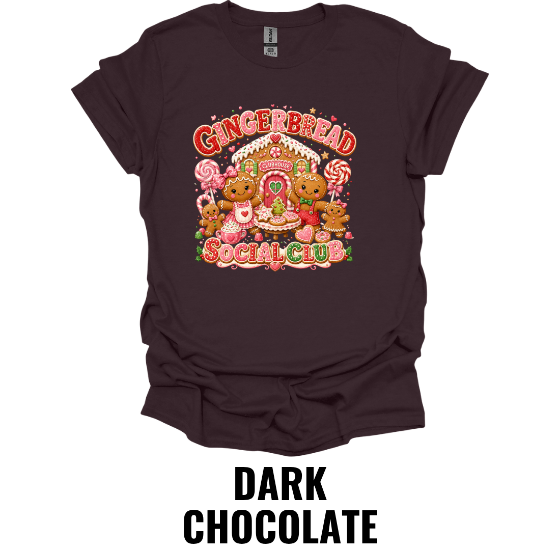 Gingerbread Social Club T-Shirt – Cute Christmas Cookie Tee