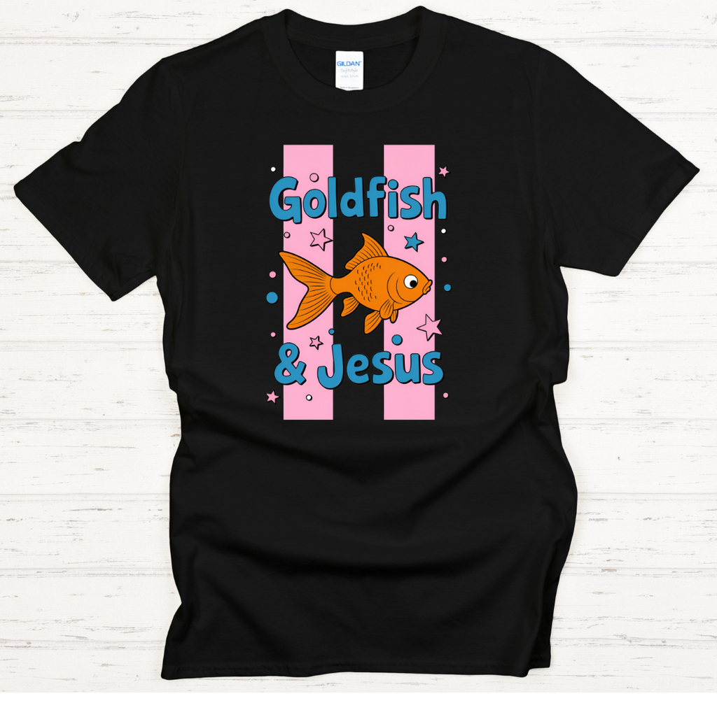 Goldfish & Jesus Shirt – Cute Christian Fish Lover Faith Tee