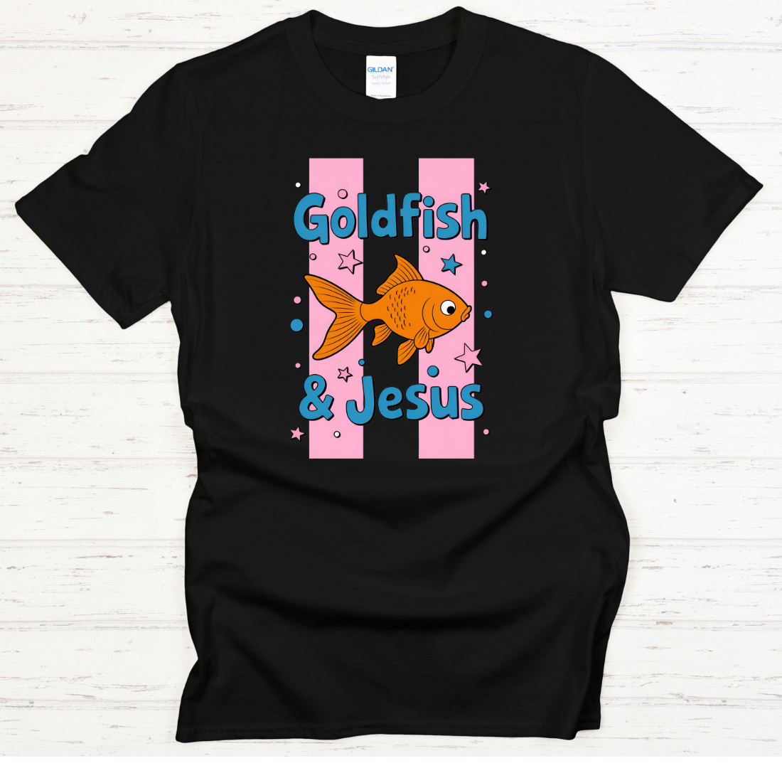 Goldfish & Jesus Shirt – Cute Christian Fish Lover Faith Tee