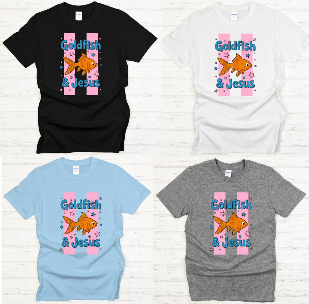 Goldfish & Jesus Shirt – Cute Christian Fish Lover Faith Tee