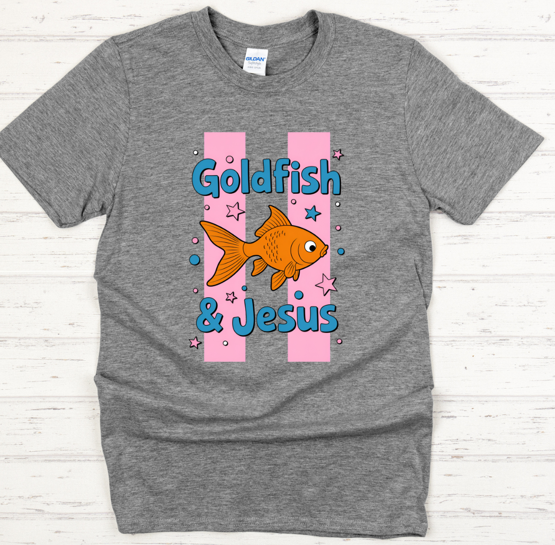 Goldfish & Jesus Shirt – Cute Christian Fish Lover Faith Tee