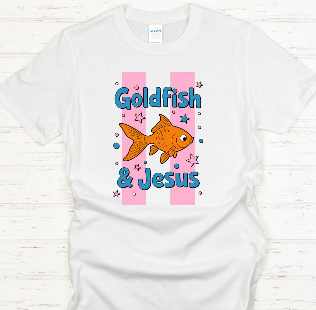 Goldfish & Jesus Shirt – Cute Christian Fish Lover Faith Tee