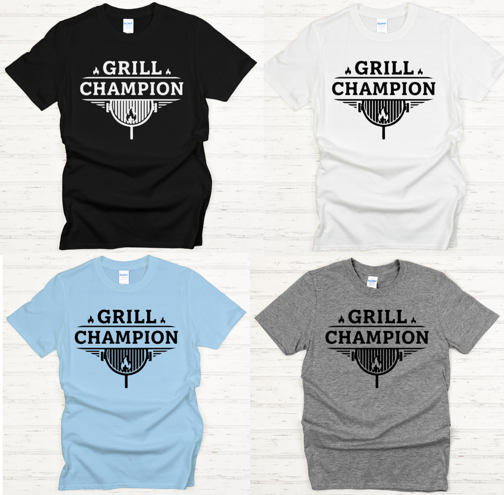 Grill Champion BBQ Shirt – Funny Pitmaster Grilling Tee