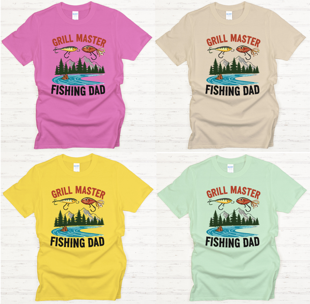 Grill Master Fishing Dad Shirt – BBQ and Angler Father Tee