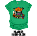 Here for the Candy Not the Scary Stuff Halloween T-Shirt – Cute Ghost Pumpkin Fall Graphic Tee