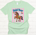 Hold Your Horses Funny Horse Shirt – Cute Cartoon Horse Graphic Tee