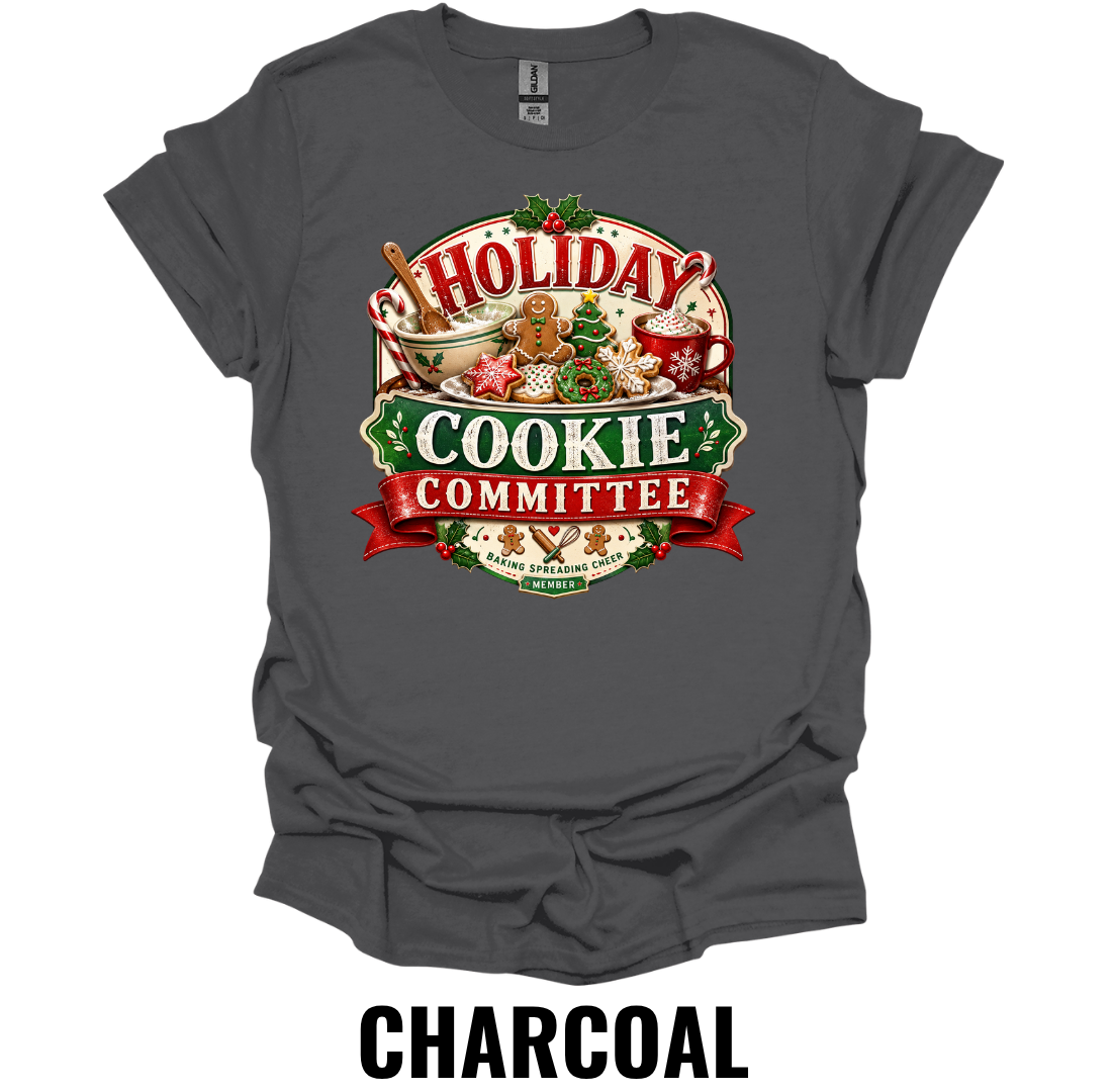 Holiday Cookie Committee T-Shirt – Funny Christmas Baking Tee