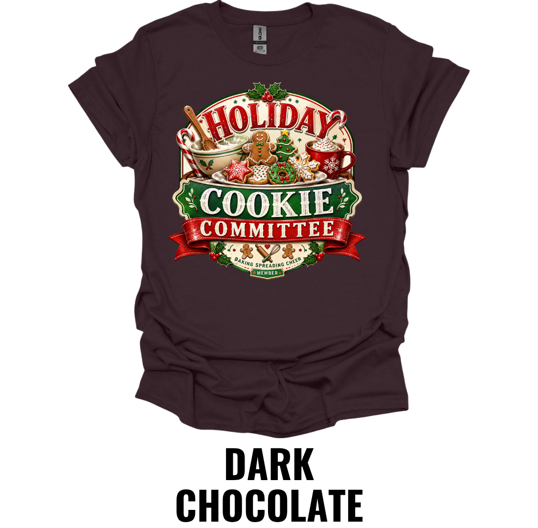 Holiday Cookie Committee T-Shirt – Funny Christmas Baking Tee
