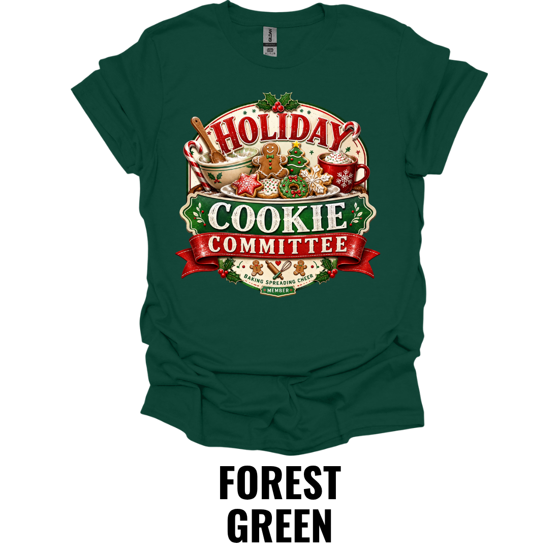 Holiday Cookie Committee T-Shirt – Funny Christmas Baking Tee