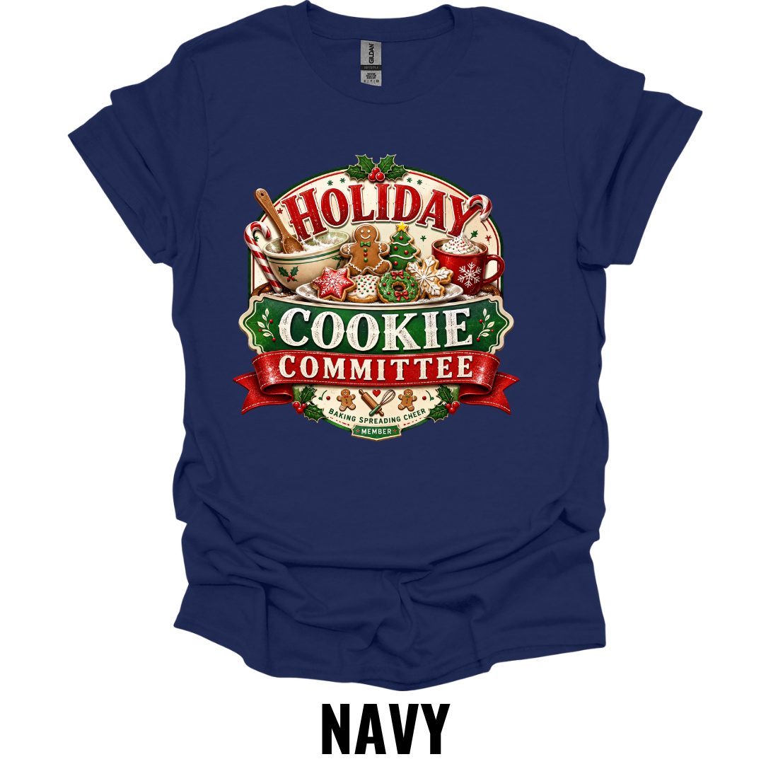 Holiday Cookie Committee T-Shirt – Funny Christmas Baking Tee