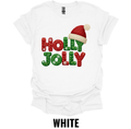Holly Jolly Christmas Shirt – Festive Holiday Lettering Graphic Tee