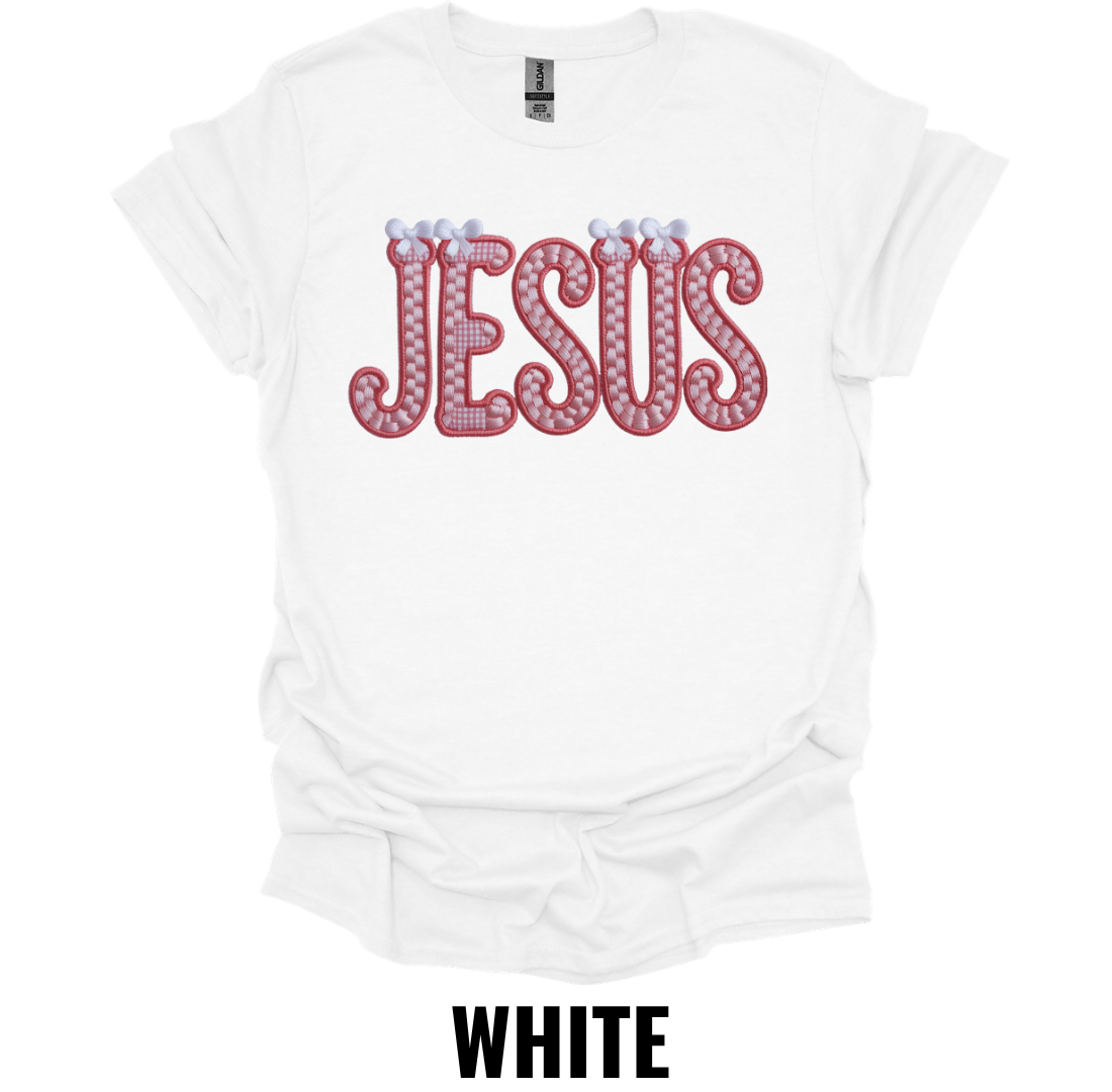 Jesus Christmas Shirt – Candy Cane Christian Holiday Graphic Tee