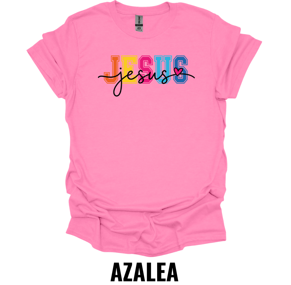 Jesus T-Shirt – Colorful Christian Faith Graphic Tee
