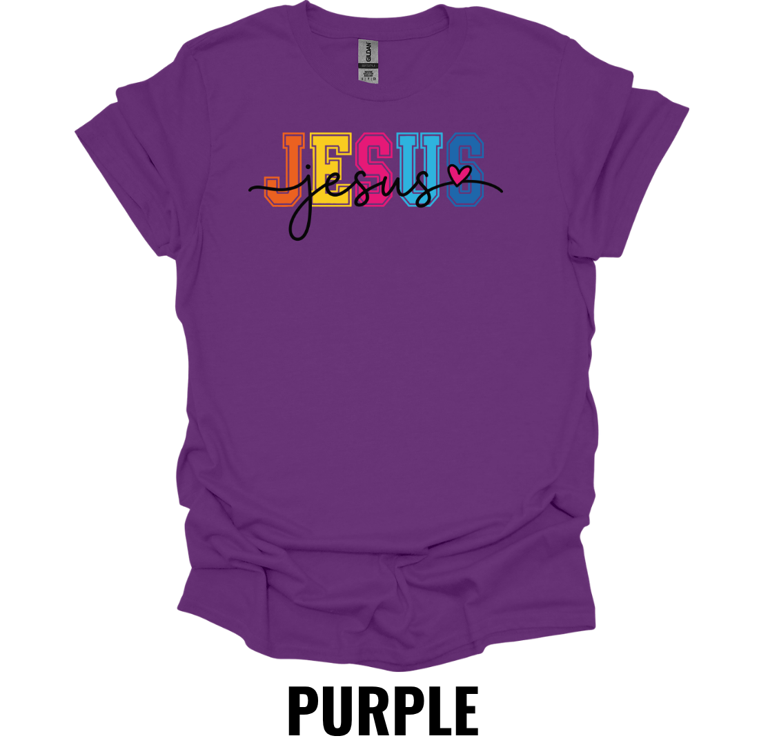 Jesus T-Shirt – Colorful Christian Faith Graphic Tee