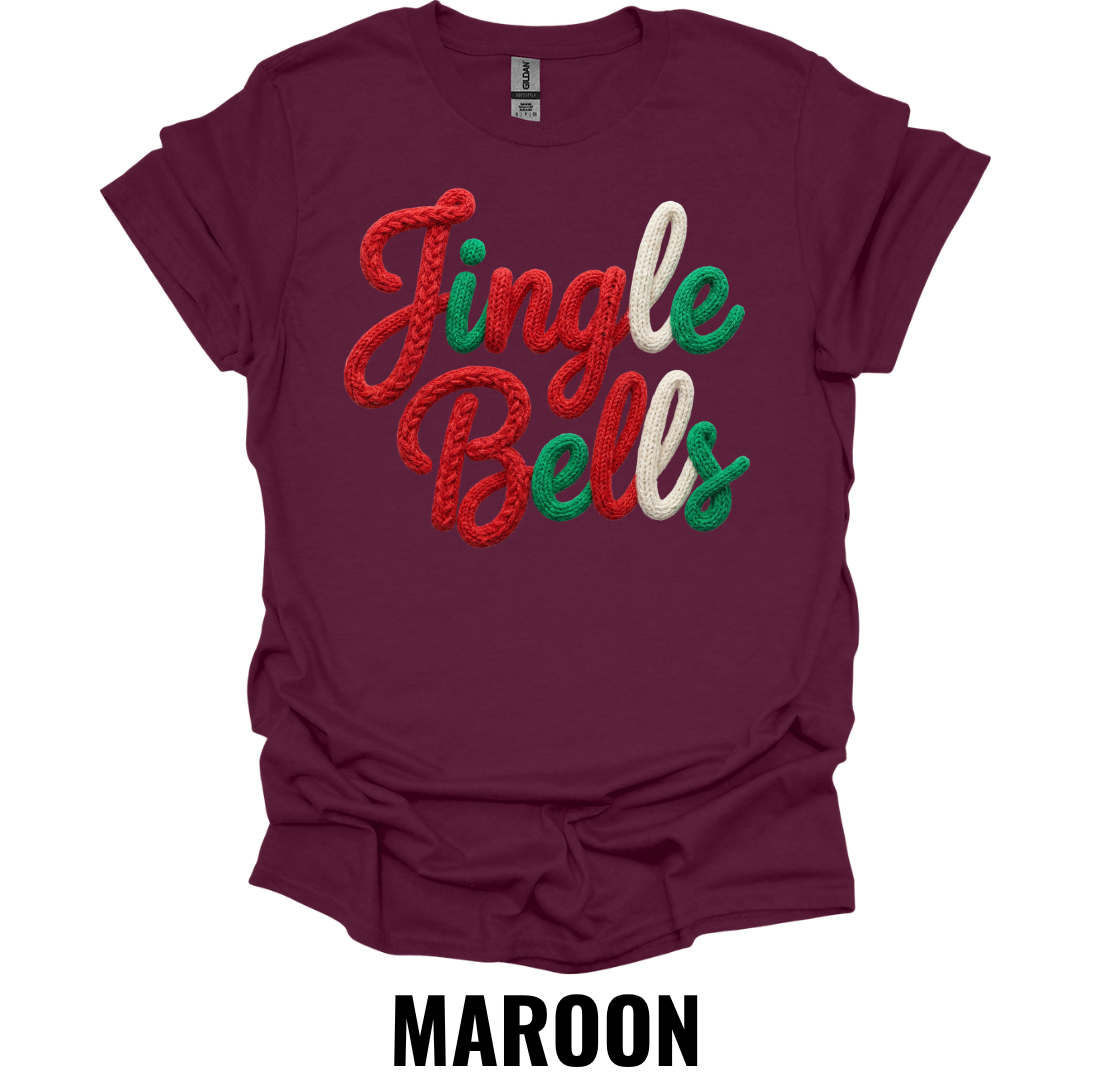 Jingle Bells Christmas Shirt – Festive Holiday Typography Graphic Tee