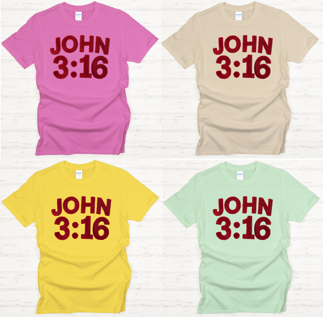John 3:16 Christian Shirt – Inspirational Bible Verse Faith Tee